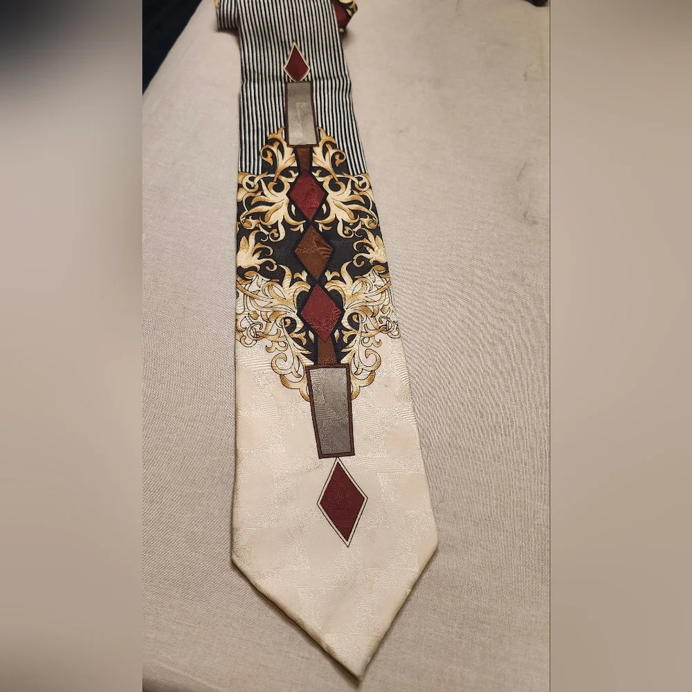 Elegant Multicolor Men's Silk Tie